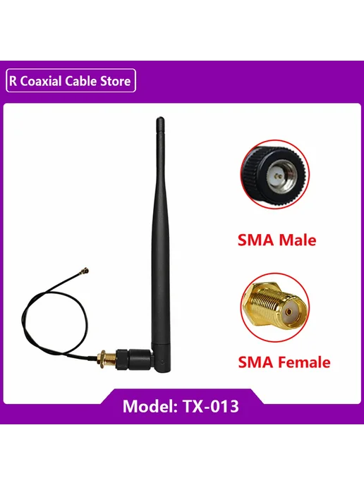 R 2.4G WiFi антенны 5 дБ 10CM RP SMA Male GG1198, 2,4 г, фото 3