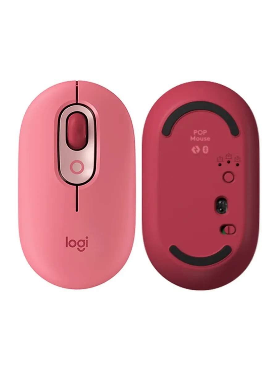 LOGITECH Беспроводная мышь Pebble Розовый, pop pink