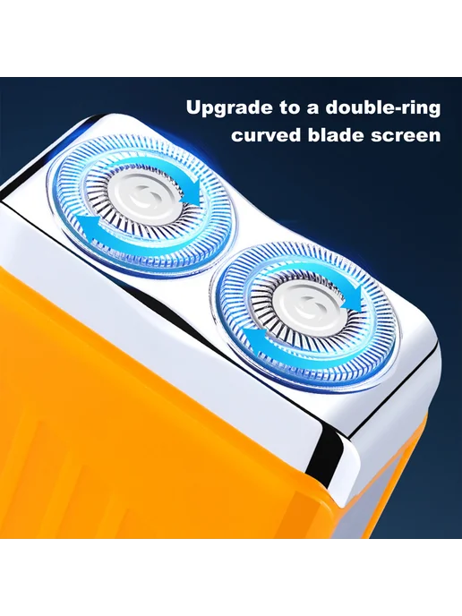 Карманный мини электробритва dual head Type-C, зарядка для o, оранжевый, фото 7