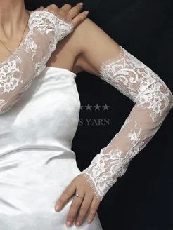 JIN IS YARN Свадебные перчатки из кружева
