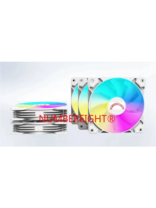 NUMBEREIGHT охладитель процессора HXF12025 12 см с RGB подсв, вариант, фото 3