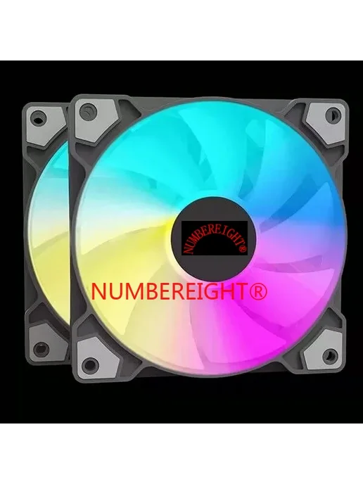 NUMBEREIGHT охладитель процессора HXF12025 12 см с RGB подсв, вариант, фото 6