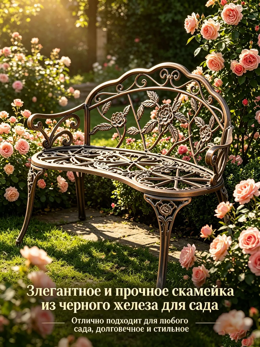 Садовая скамейка 100х54х80 см