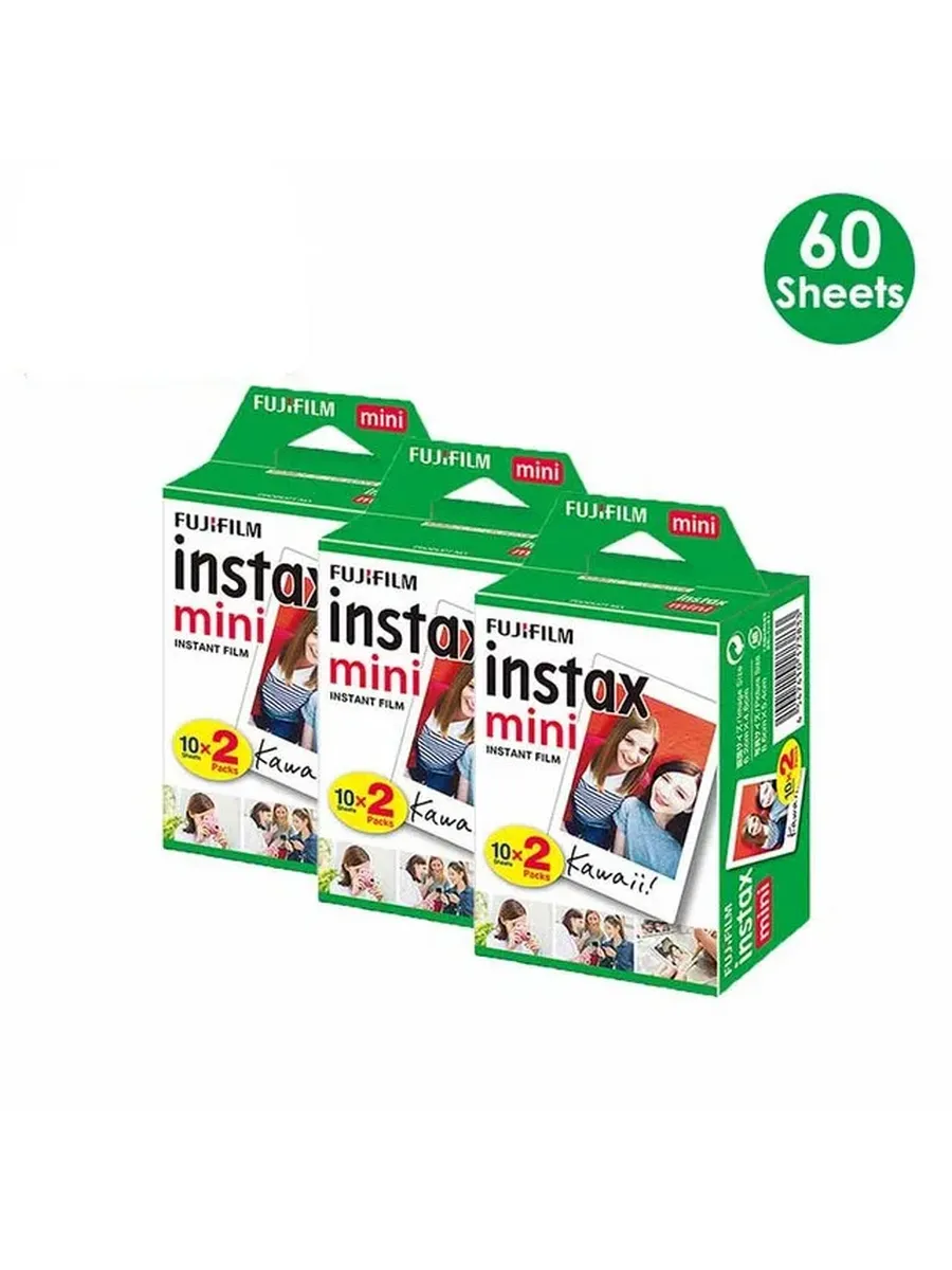 FUJIFILM Instax Mini пленка белая рамка 10-100 листов 60 She