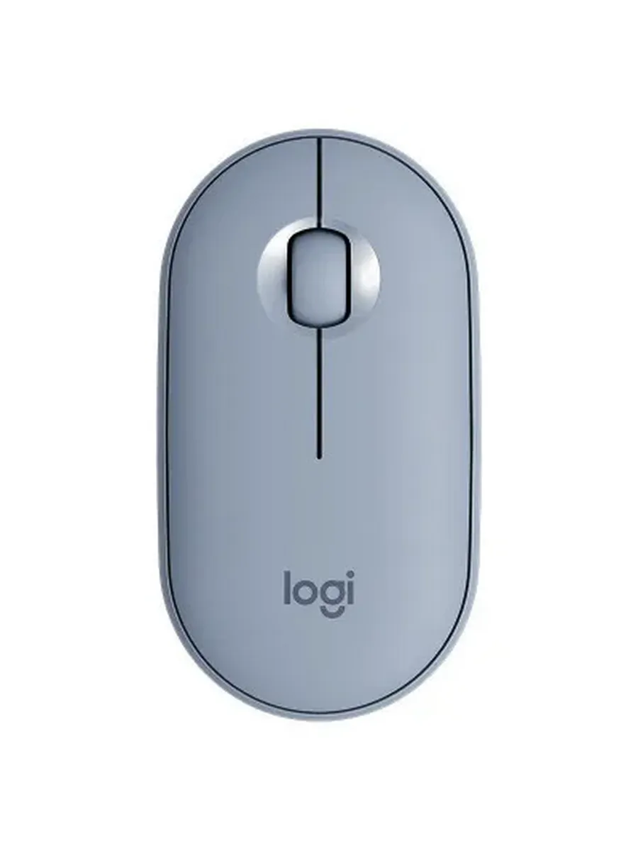 LOGITECH Беспроводная мышь Pebble, голубой синий