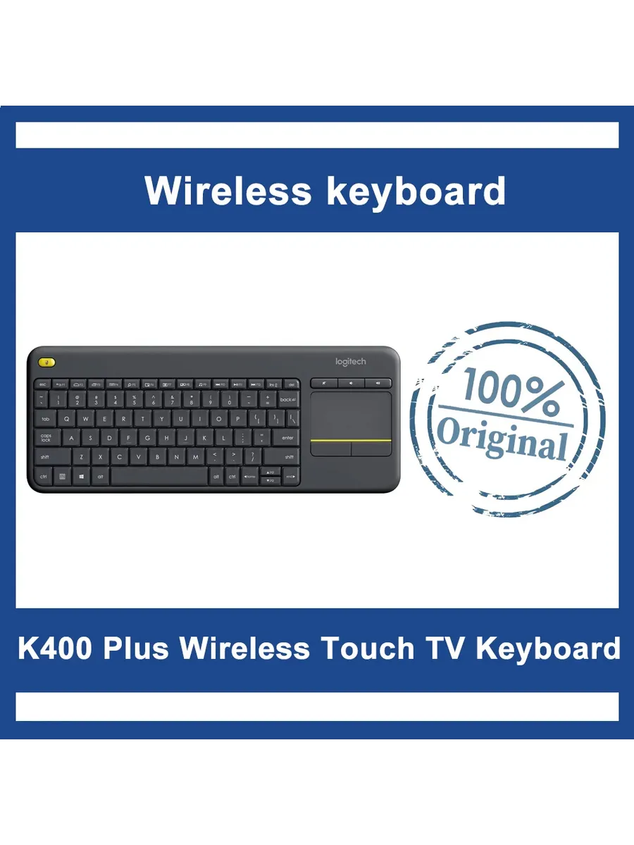 LOGITECH Беспроводная клавиатура K400 Plus