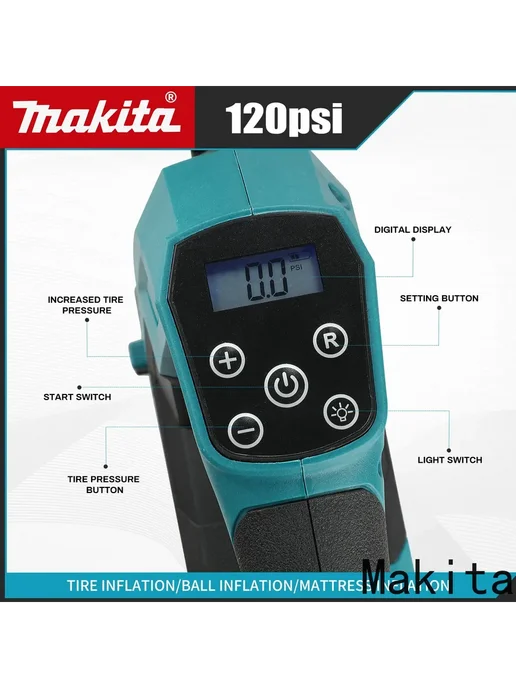 Бесщеточный воздушный насос с литиевой батареей, 120psi, вариант, фото 3