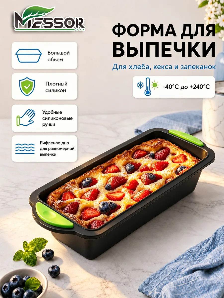 Силиконовая форма для выпечки в аэрогриле