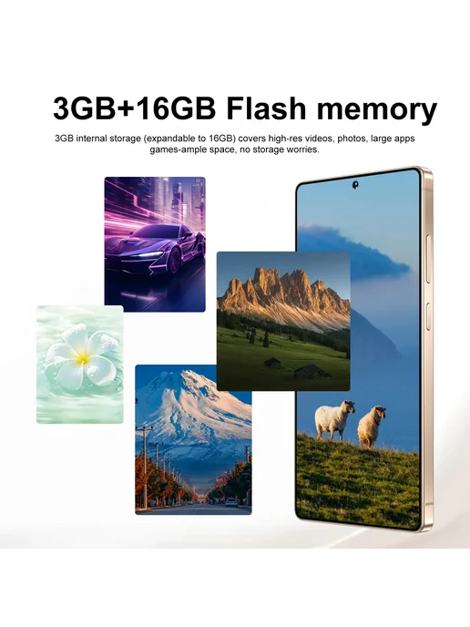 Смартфон iVMi Xs26 Ultra Rose 3/16 ГБ, желтый, фото 5