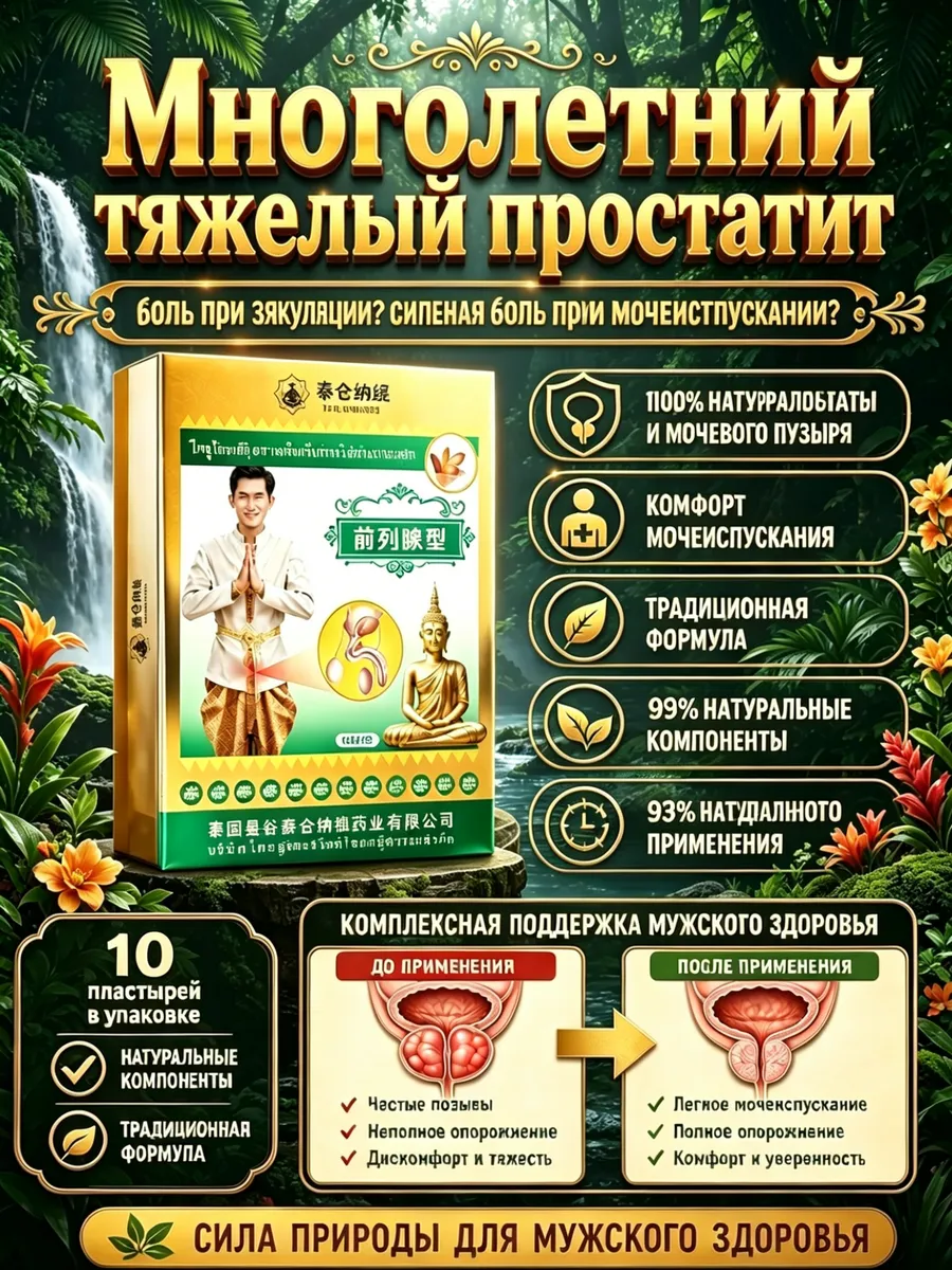 пластырь от простатита китайский