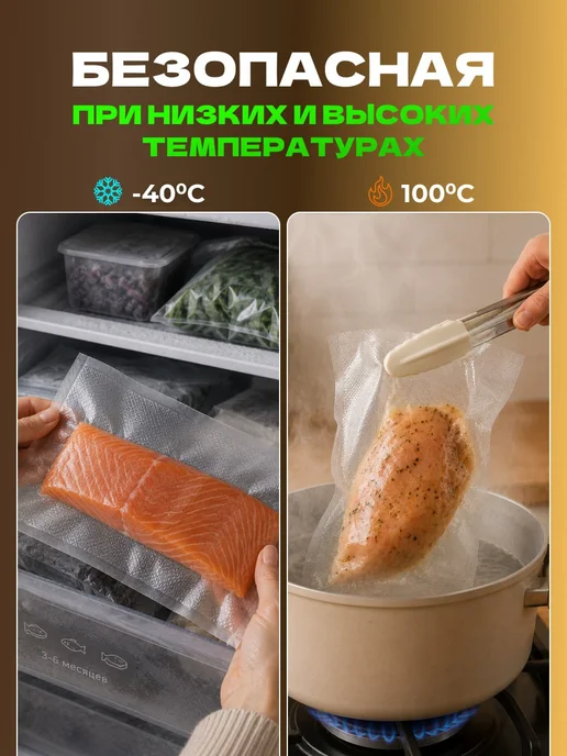 Пакеты для вакууматора рифленые рулоны 3 шт, 3 шт, фото 3