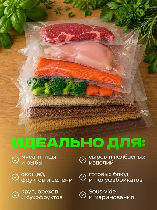 Пакеты для вакууматора рифленые рулоны 3 шт, 3 шт, фото 5