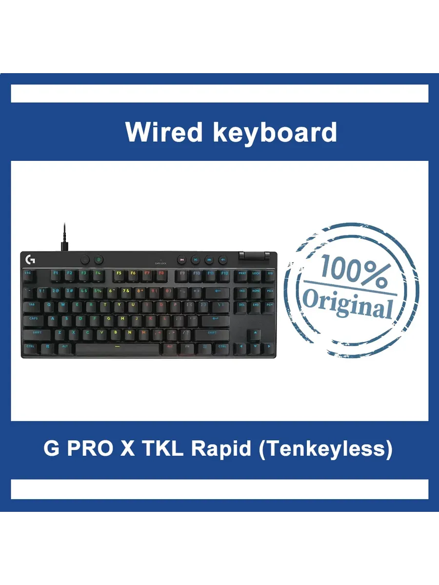 G PRO X TKL Rapid Black механическая клавиатура LOGITECH 1094521403 купить в интернет‑магазине Wildberries
