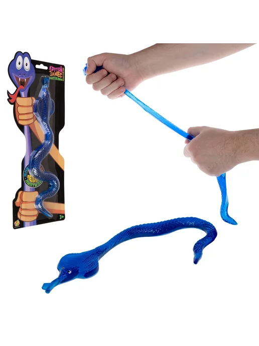 Антистресс-змея 1TOY Крутой замес, лизун-тянучка, вариант