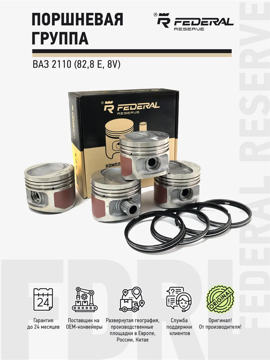 Поршневая группа ВАЗ 2110, 2111, Kalina (82.8, E) 8V
