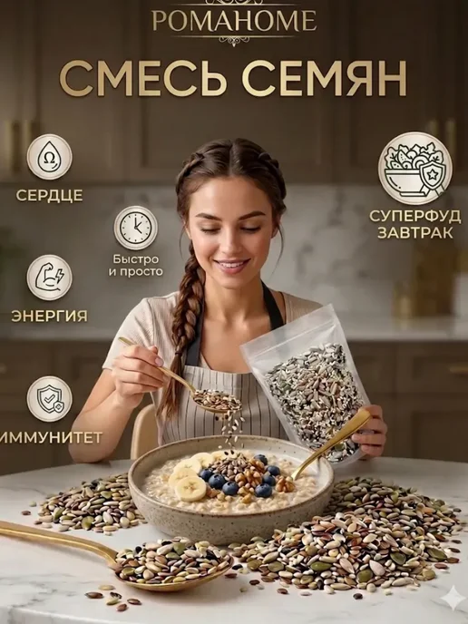 РомаHome Смесь семян для салатов 100г, 100 г, фото 3