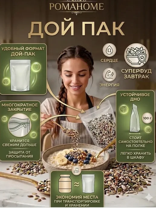 РомаHome Смесь семян для салатов 100г, 100 г, фото 4