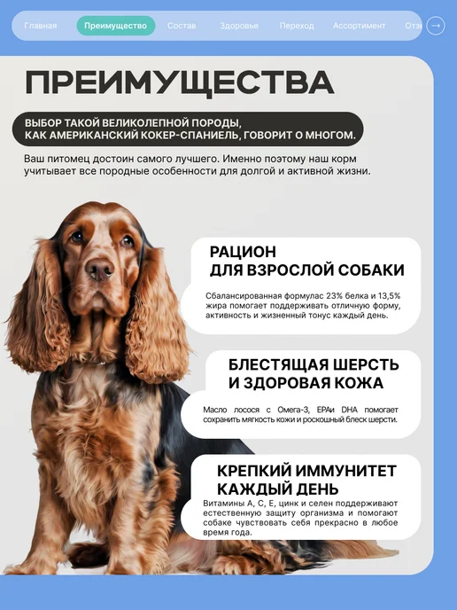 Сухой корм QUATTRO Американский Кокер-Спаниель для собак, кролик, 12 кг, фото 2