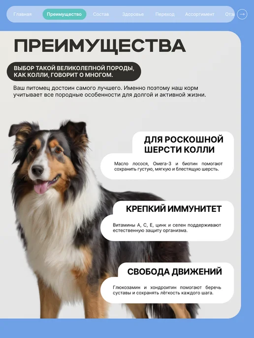 Сухой корм QUATTRO Колли для собак, кролик, 12 кг, фото 2