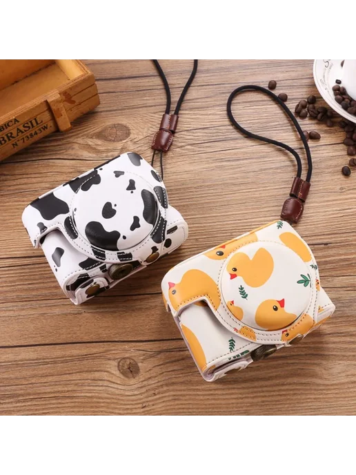 Нет бренда Однотонная сумка для фотоаппарата Sony RX100M7 Белый, cow, белый, фото 2
