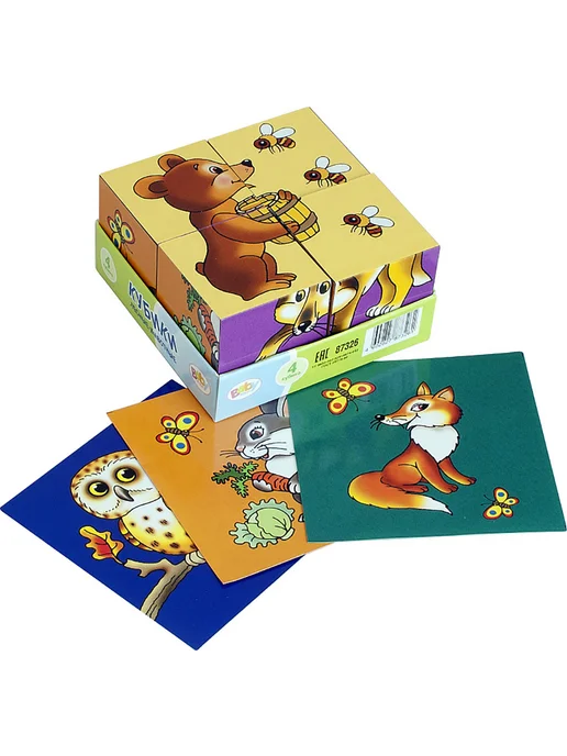 STEP puzzle Кубики для самых маленьких Лесные животные, вариант, фото 2