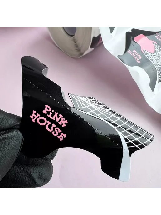 Pink House Формы для наращивания ногтей 100шт, 100 шт, фото 3