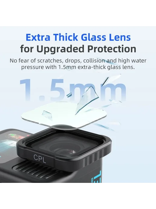 CPL-фильтр aMagisn для GoPro Hero 13–9, быстросъемный, вариант, фото 7