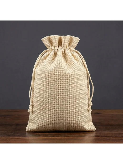 ALK BRAND N1 Мешочки подарочные из искусственного льна 30х40 см, 26x32 см, фото 2