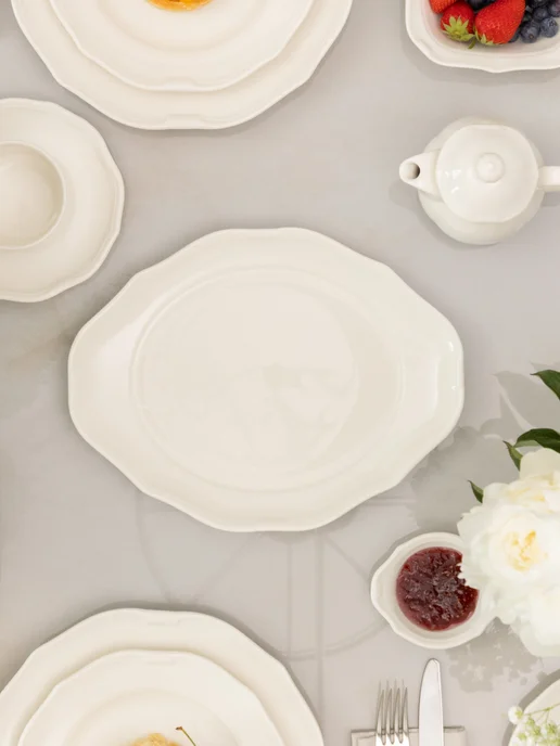 Villeroy & Boch Блюдо сервировочное 36 см, La Scala, Премиум-Фарфор, белый, фото 2