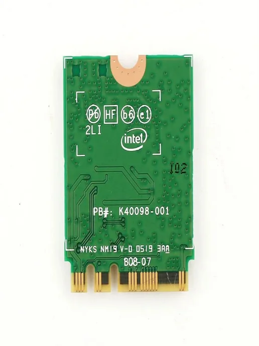 Intel Wi-Fi адаптер Wi-Fi 6 AX200, 2230, 2x2 AX+BT, 2.4 Гбит с Bluetooth, фото 6