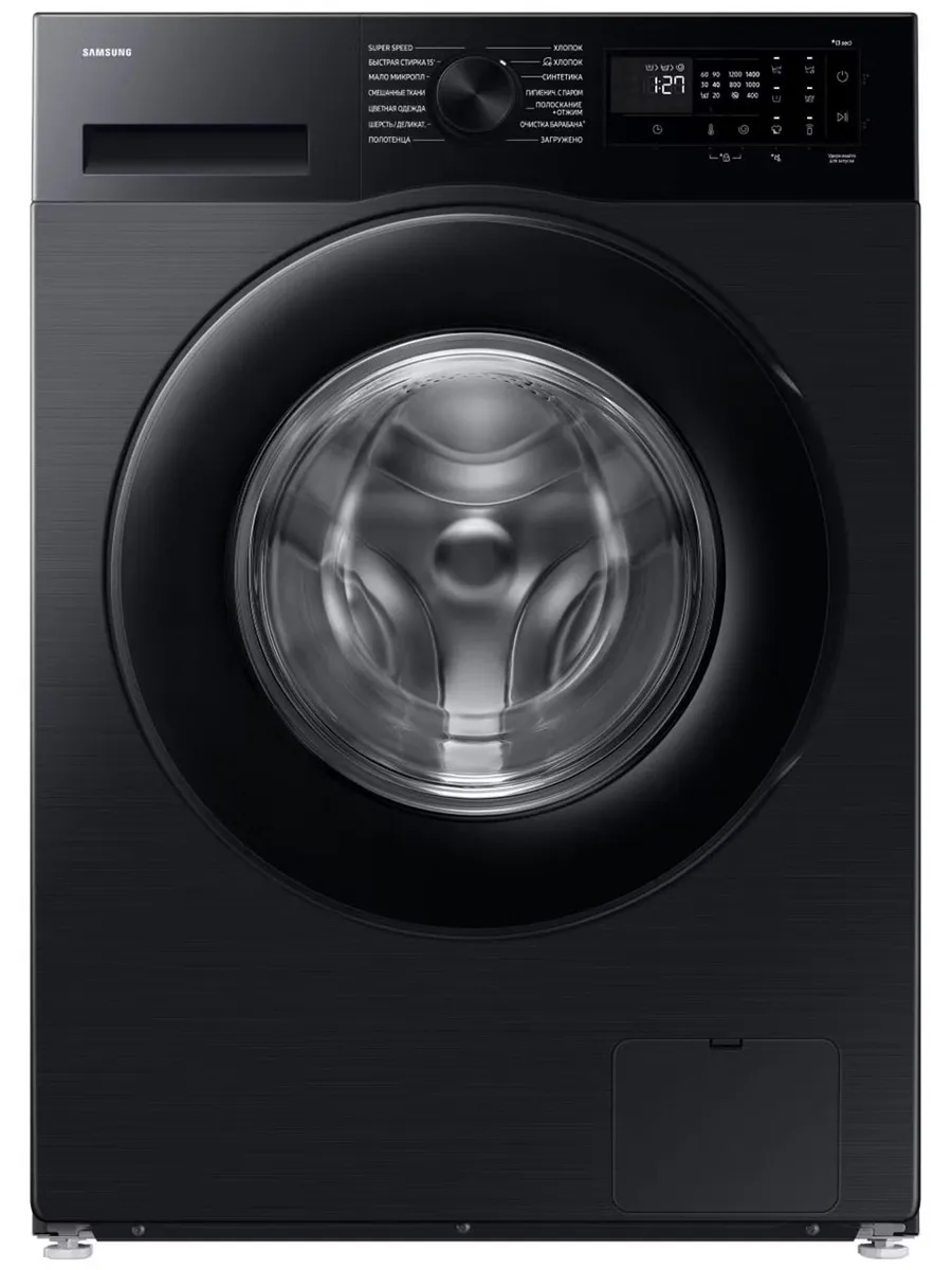 Стиральная машина WW90DG5U34ABLP AI EcoBubble, черный, 9 кг Samsung 1095487096 купить за 55 966 ₽ в интернет‑магазине Wildberries