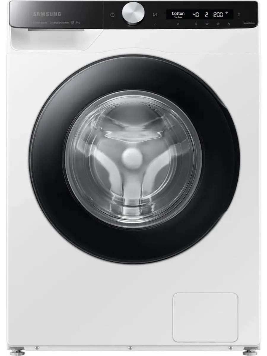 Стиральная машина WW80AG6S28AE LP белый, 8 кг, Eco Bubble Samsung 1095487159 купить в интернет‑магазине Wildberries