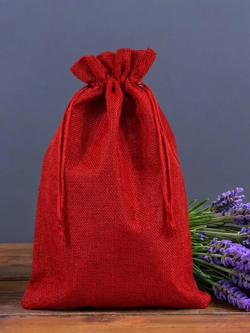 ALK BRAND N1 Мешочки подарочные из искусственного льна 20х30 см, 30x40 см, фото 2