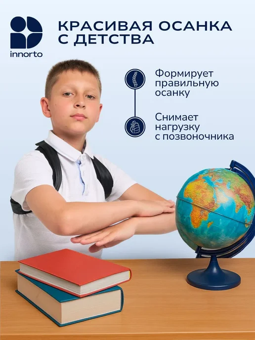Корректор осанки INNORTO унисекс, размер M, вариант, фото 7