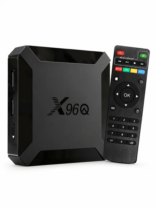 Приставка для телевизора андроид 2 16 с smart tv Wi-Fi, черный, фото 5