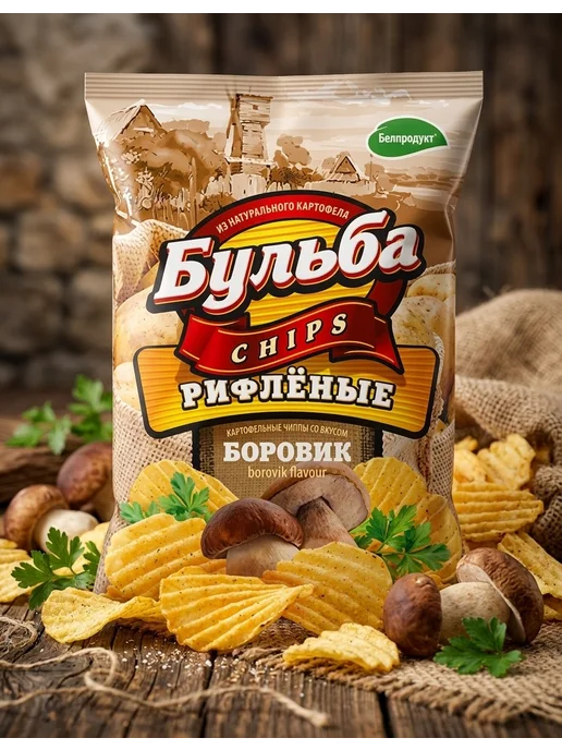 Бульба CHIPS Чипсы Бульбa (микс вкусов) 6шт х 75г, 6 шт, 75 г, фото 5