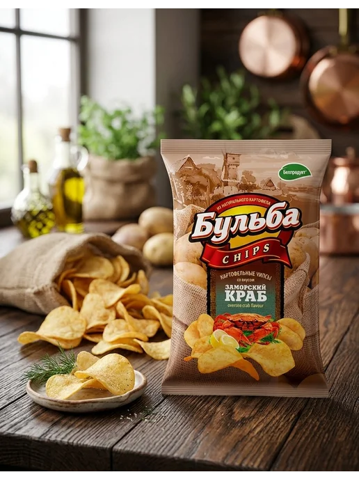 Бульба CHIPS Чипсы Бульбa (микс вкусов) 6х3шт х 75г, 6x3, 75 г, фото 4