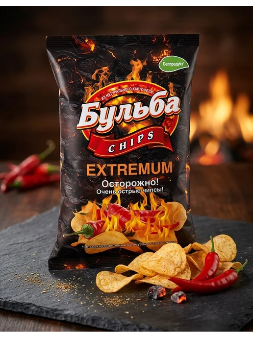 Бульба CHIPS Чипсы Бульбa (микс вкусов) 6х3шт х 75г, 6x3, 75 г, фото 6