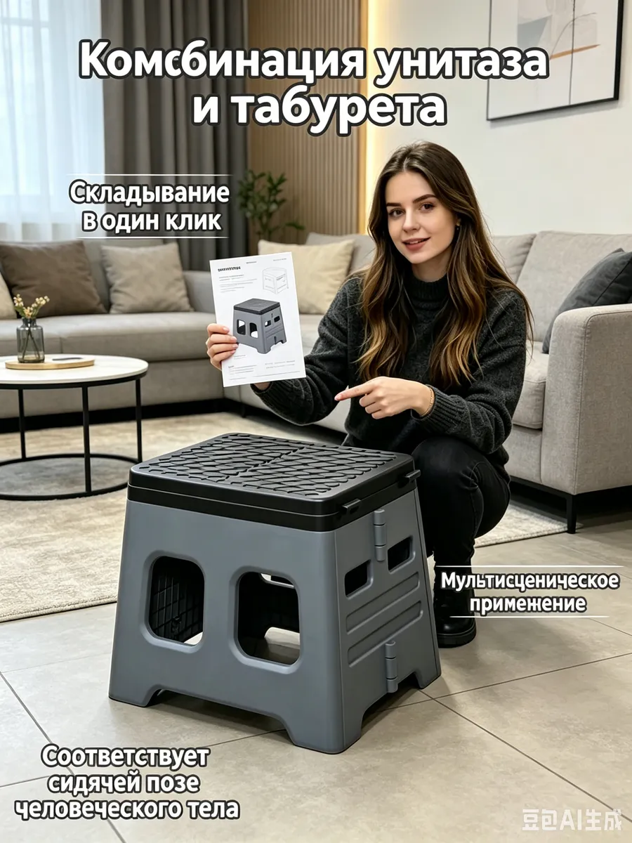Туалет туристический складной, биотуалет, для дома и дачи.