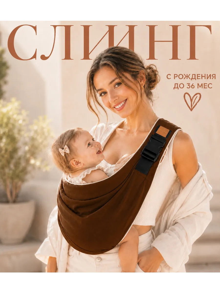 Переноска для новорожденных слинг
