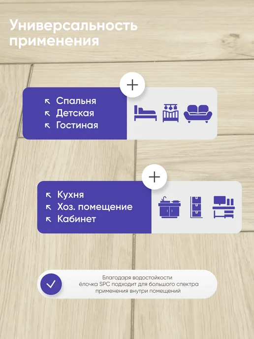 MonteLeo SPC ламинат ёлочка Alpha толщина 4.5мм класс 33 серия 24, бежевый, фото 4