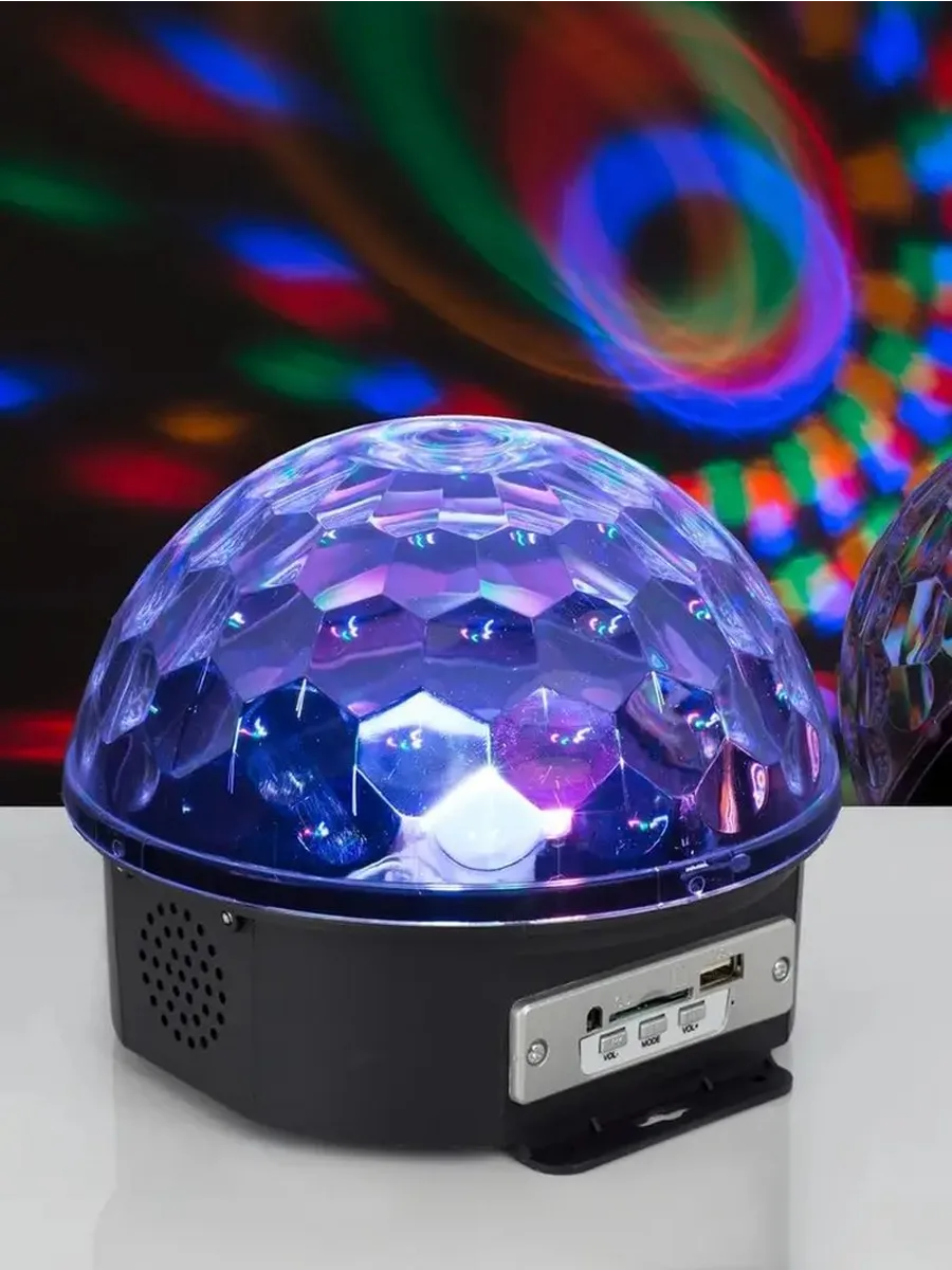Декоративный световой шар с динамиком и RGB подсветкой