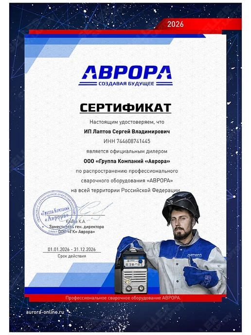 Aurora Горелка сварочная TIG для аргонодуговой сварки 180А 4м, 4 м, фото 5