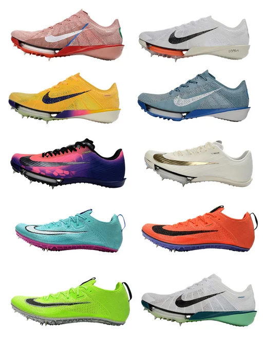 Nike Шиповки для спринта и бега летние дышащие легкой атлетики, желтый, фото 3