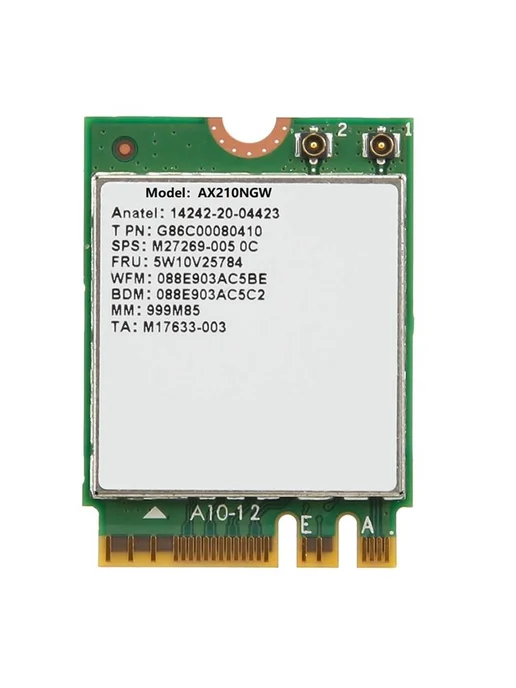 Wi-Fi 6E AX210NGW M.2 адаптер 3000 Мбит с + антенна, вариант, фото 4