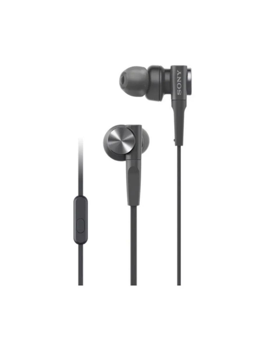 Наушники Sony MDR-XB55AP, черные, проводные