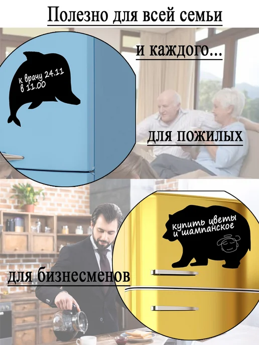 ПеренеCity Магнитная грифельная доска для рисования для всей семьи, черный, фото 4