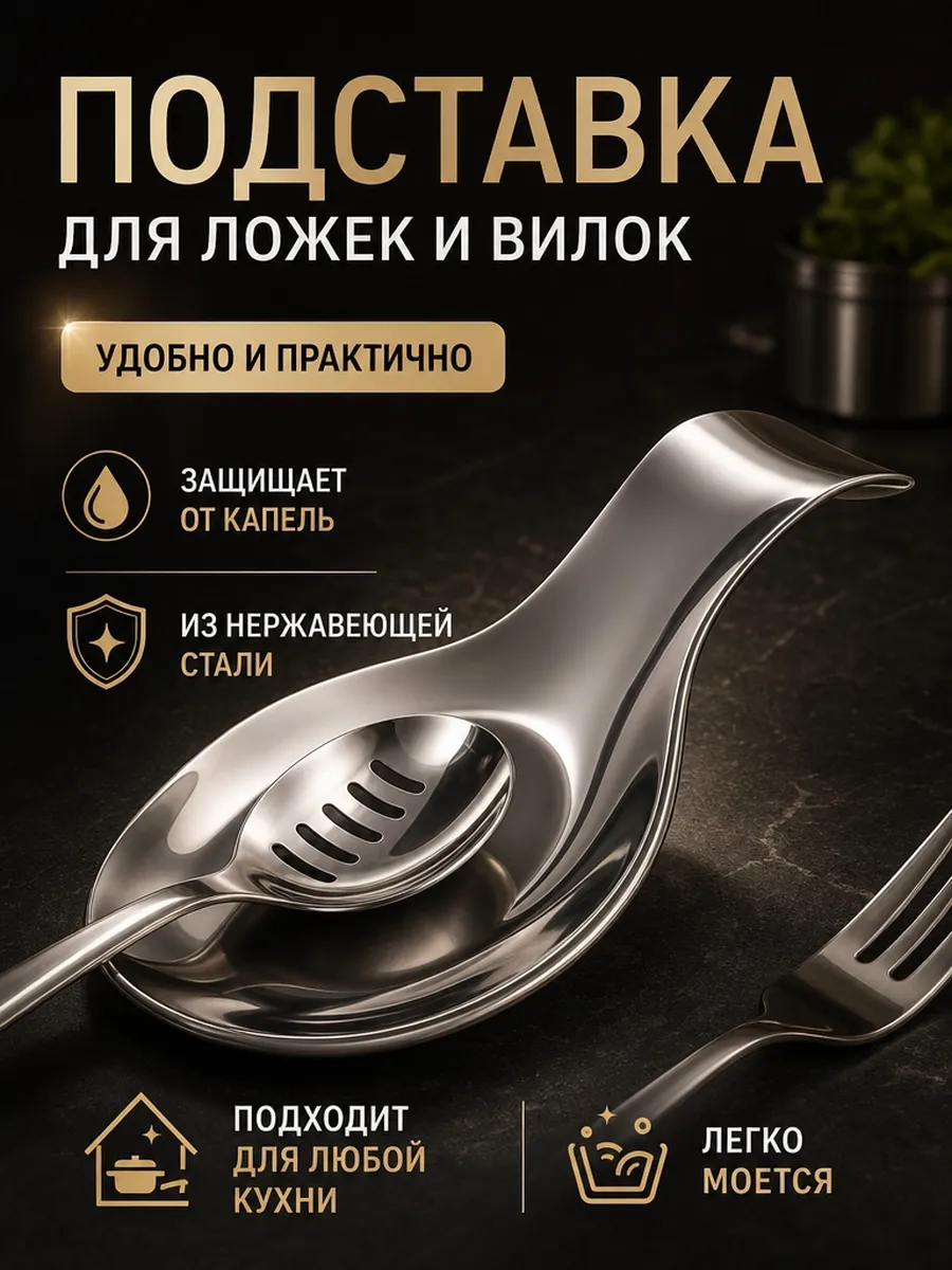 Подставка для ложек и вилок настольная