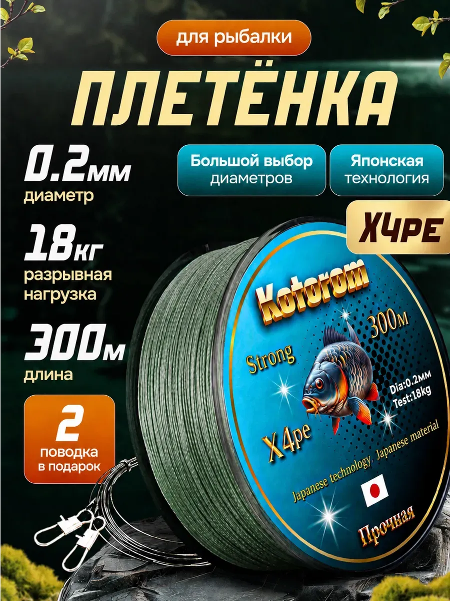 Плетенка шнур для рыбалки