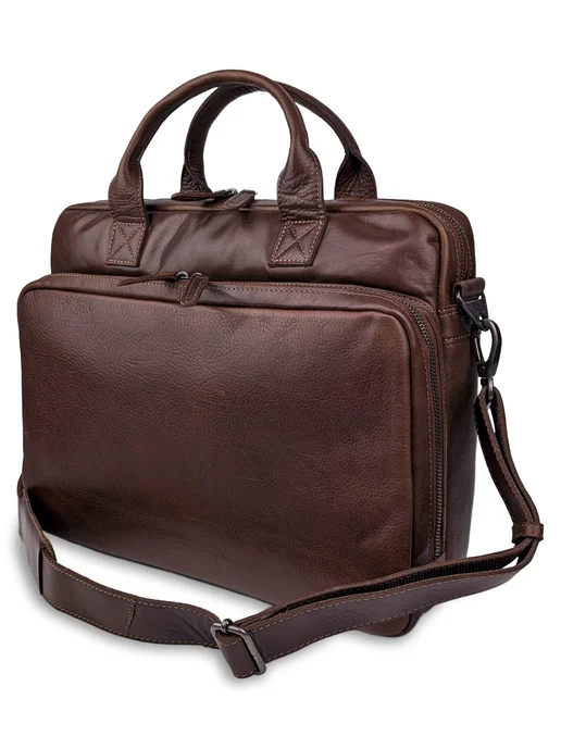 Ashwood Leather Портфель кожаный S-63 Brown, коричневый, фото 2